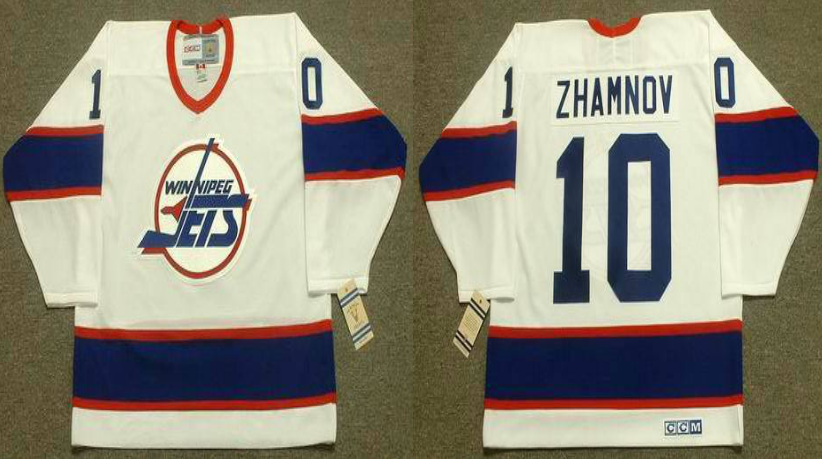 2019 Men Winnipeg Jets #10 Zhamnov white CCM NHL jersey->winnipeg jets->NHL Jersey